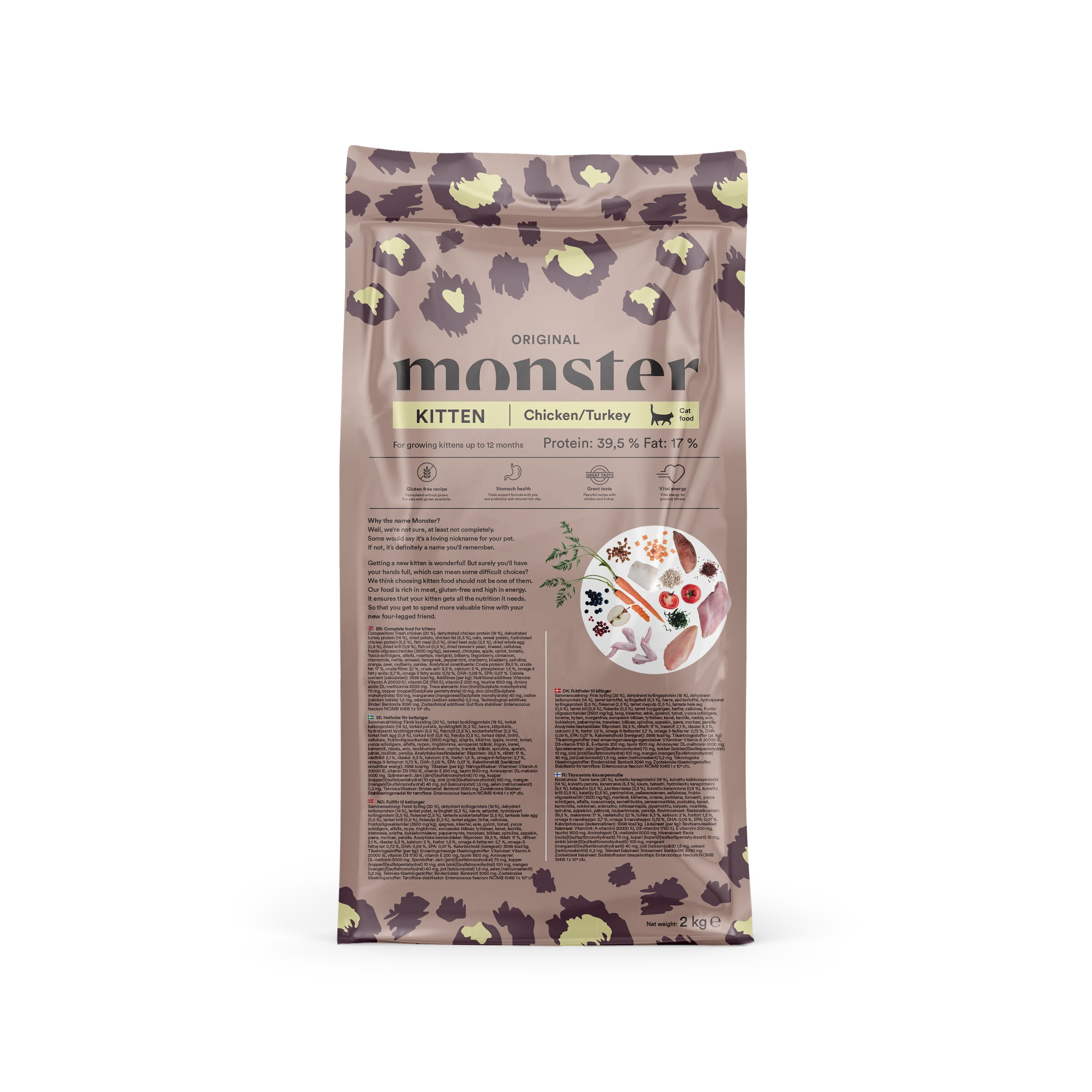 Monster Cat Original Kitten | Monster Pet Food